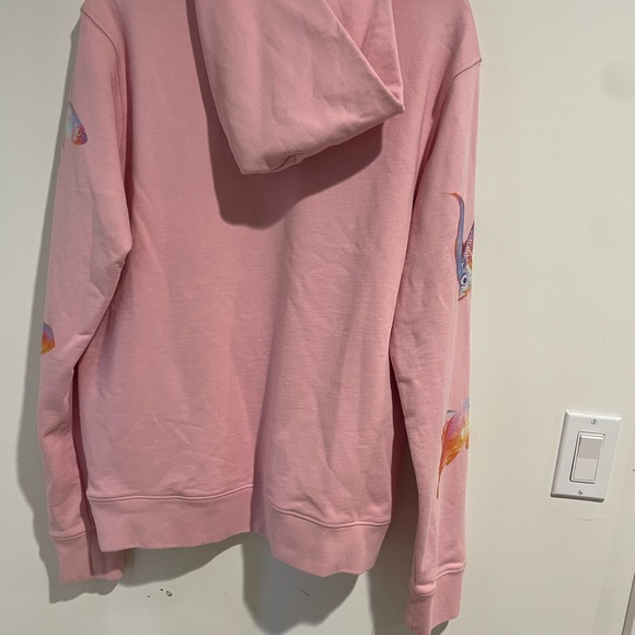 Sandro NEW Pink Goldfish Pullover Hoodie Sweatshirt Size XS - Picture 5 of 12